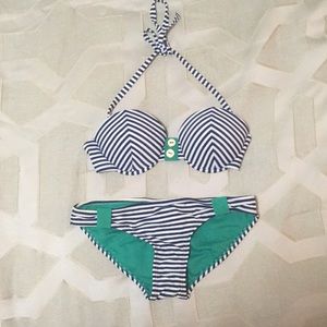 Nautical style Xhilaration bikini.